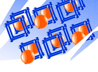 Иллюстрация. “Кристаллическая структура соединений урана”. Дизайнер @Lion_on_helium, пресс-служба МФТИ
