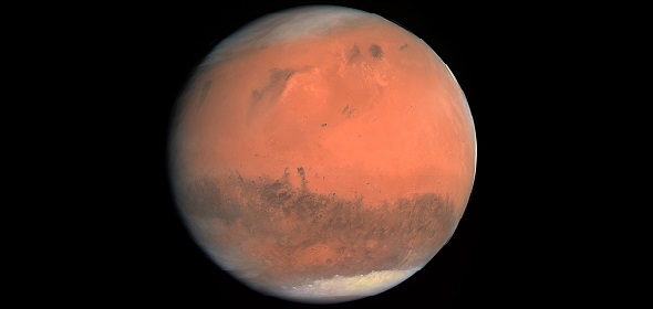 Фото. Марс. Источник: Европейское космическое агентство и Институт исследования Солнечной системы Общества Макса Планка